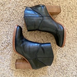 Aerin Black Leather Boots